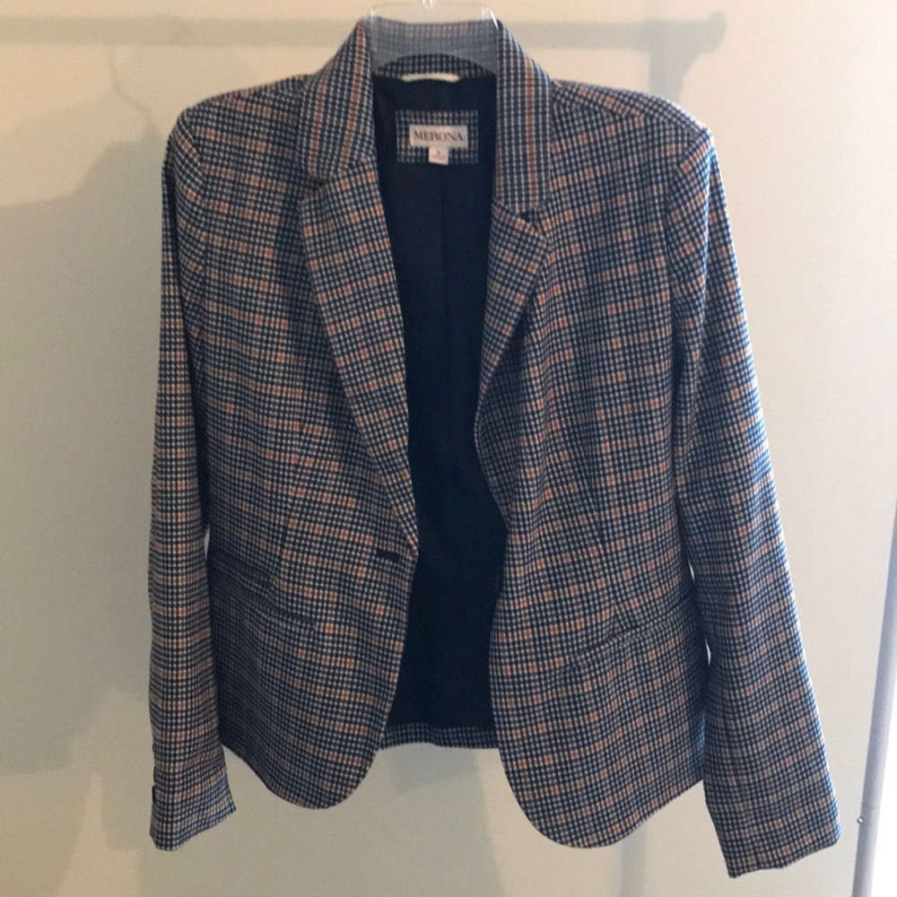Navy/Tan Blazer